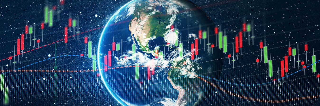 Graph overlay on globe